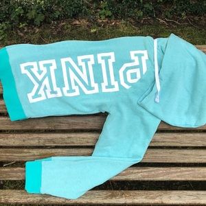 PINK VS Mint Long Sleeve Hoodie